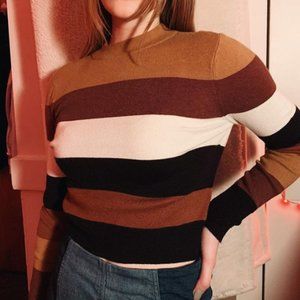 Neutral Mock Turtleneck